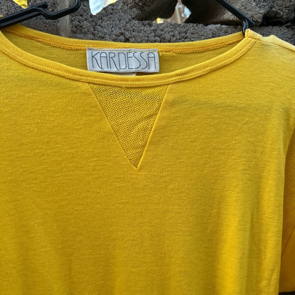 Vintage Yellow Sweater Dress - Picture 3 of 6